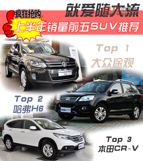 就爱随大流 2013上半年销量前五SUV推荐